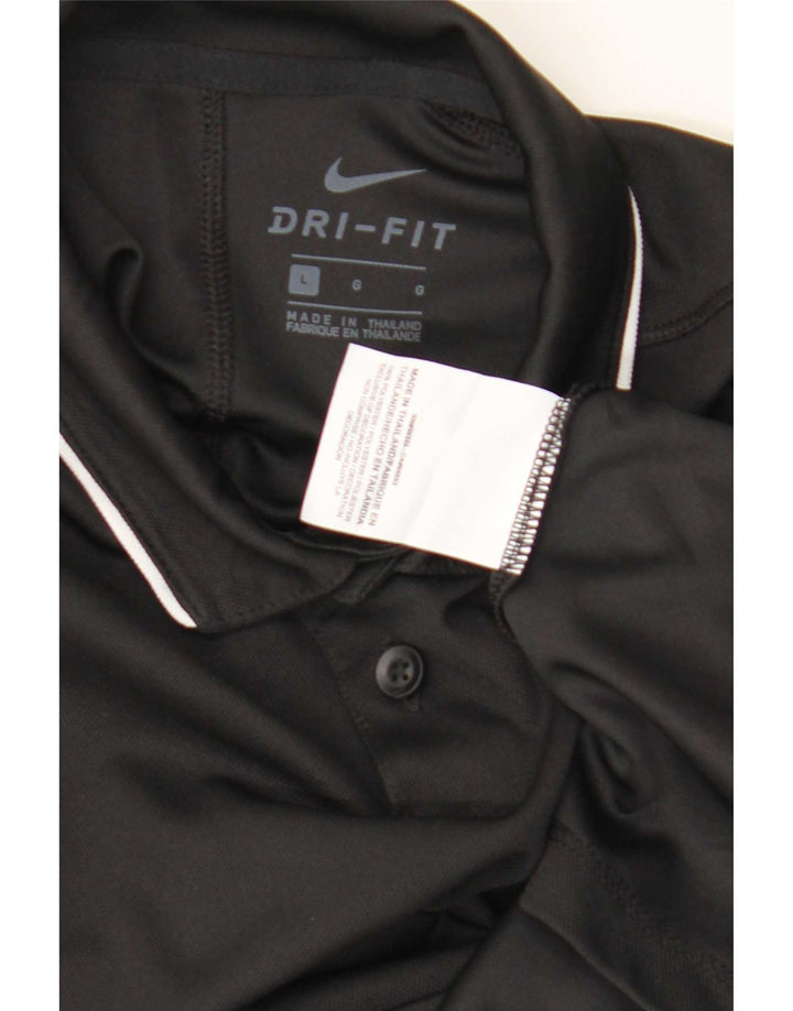 Nike Dri-Fit-Poloshirt für Jungen, 12–13 Jahre, groß, schwarzes Polyester