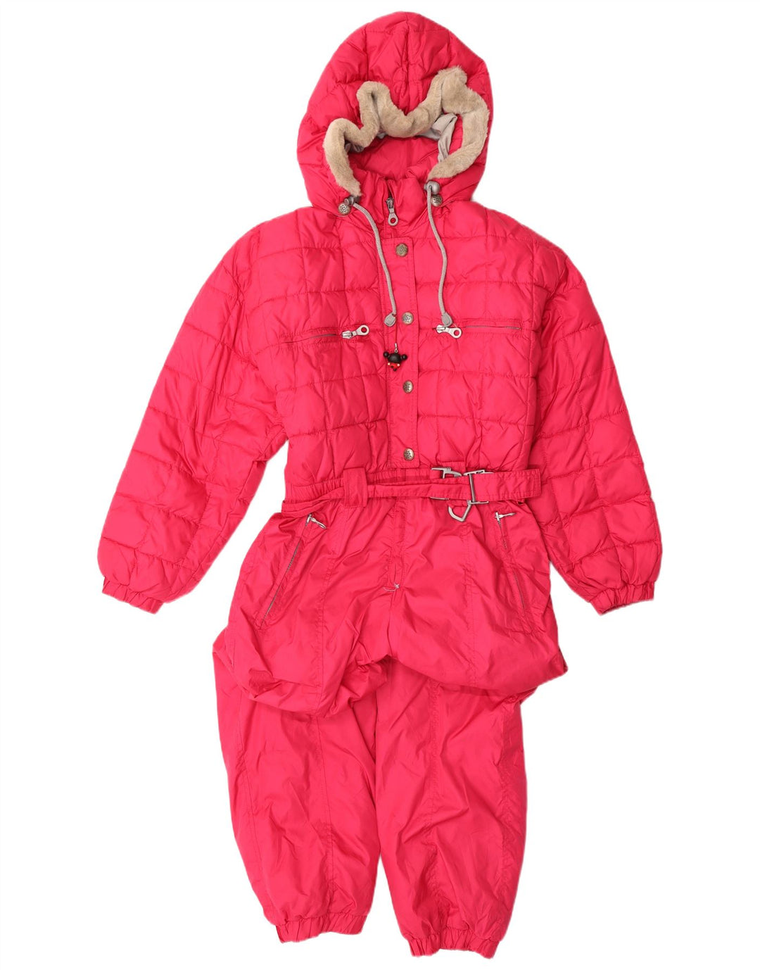 Cacao Damen-Skioverall mit Kapuze, IT 42, mittelrosa, Polyester