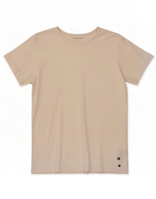 Tommy Hilfiger Damen T-Shirt Top UK 14 Large Weiße Baumwolle