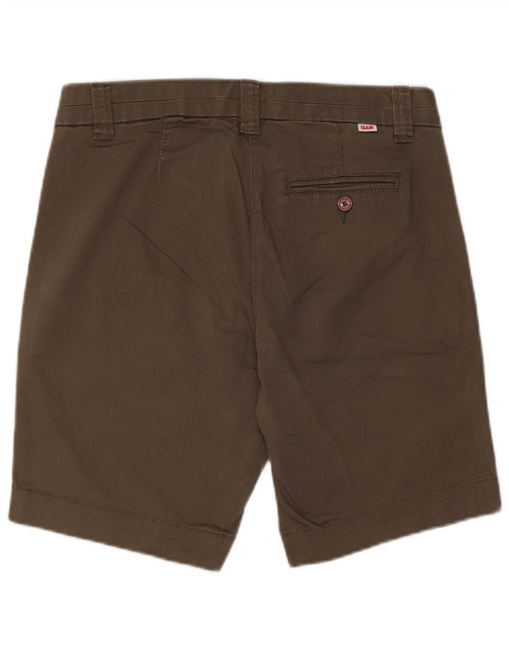 Slam Damen Chinoshorts IT 42 Medium W30 Khaki Baumwolle