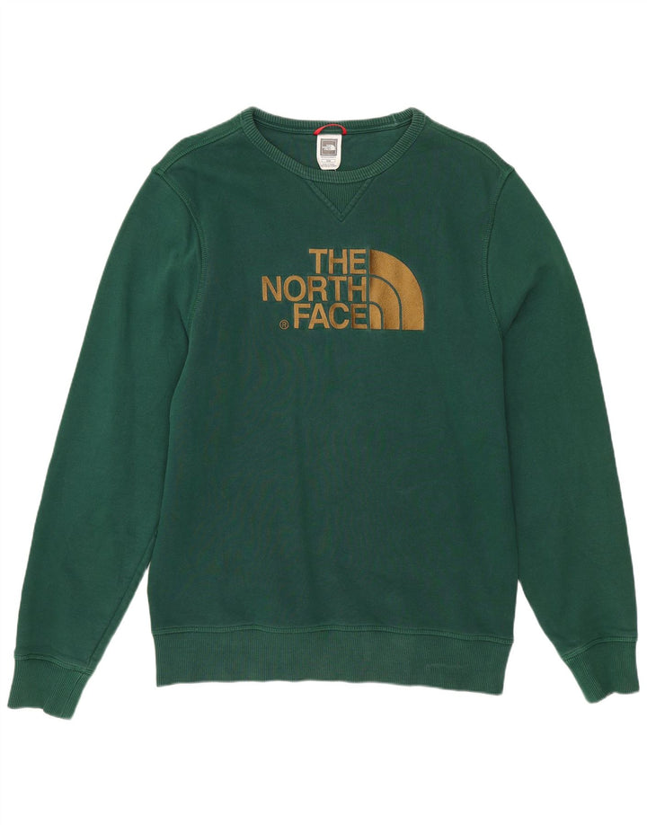 The North Face Herren-Sweatshirt mit Grafik, mittelgrüne Baumwolle