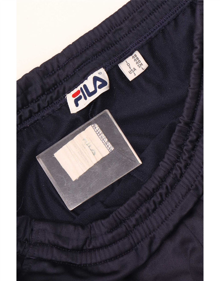 Fila Herren-Trainingshose mit Grafik, mittelgroß, Marineblau, Farbblock