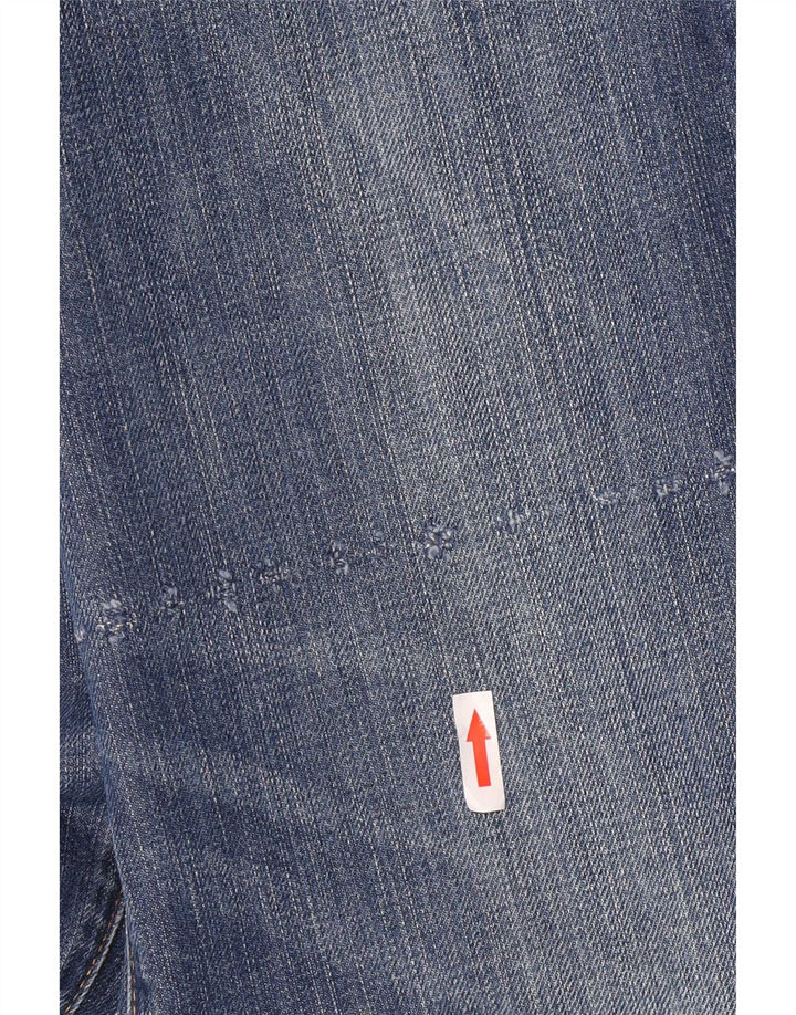 Replay Damen Straight Jeans W32 L34 Blaue Baumwolle
