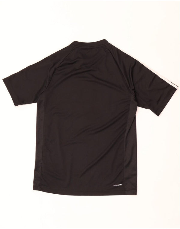 Adidas Herren Aeroready Graphic T-Shirt Top Small Schwarz Polyester