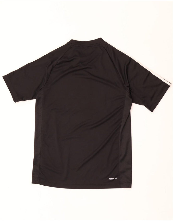Adidas Herren Aeroready Graphic T-Shirt Top Small Schwarz Polyester