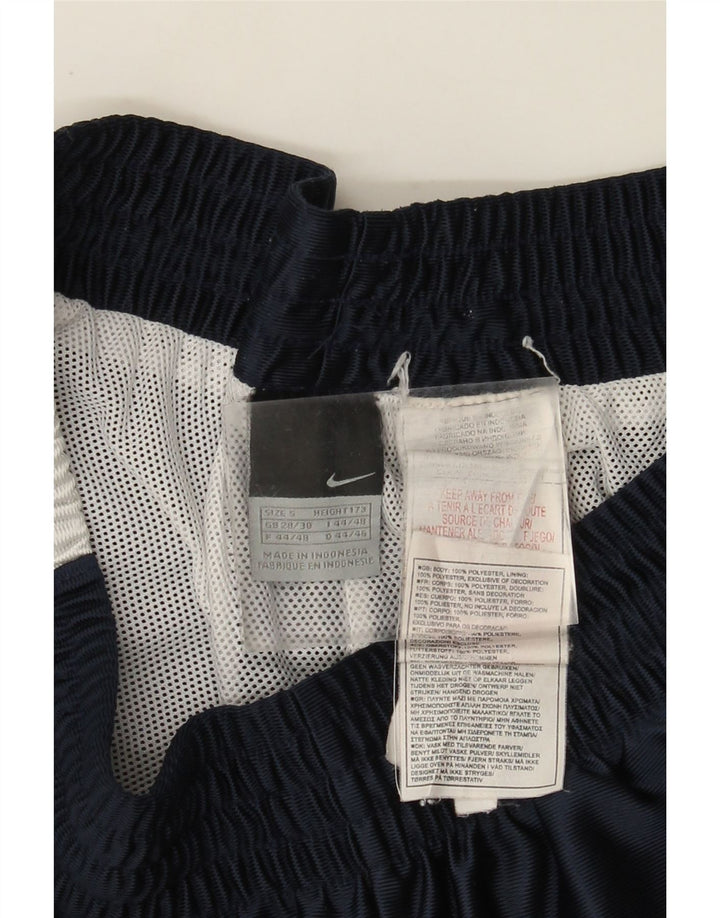 Nike Herren-Sportshorts, Größe S, Marineblau, Farbblock-Polyester