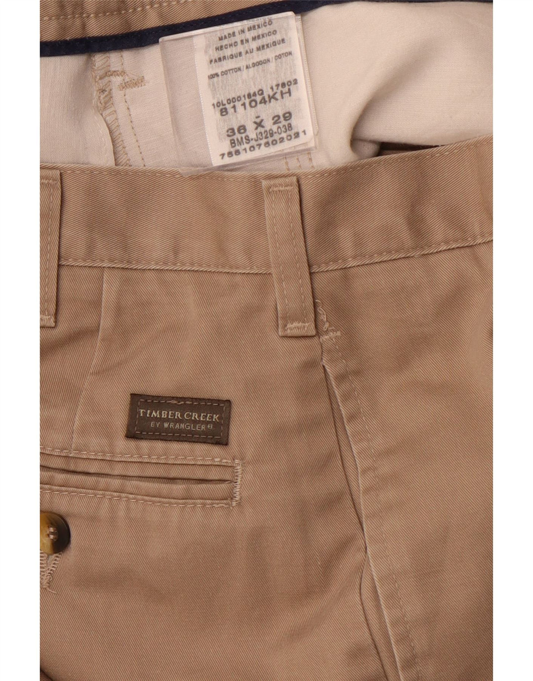 WRANGLER Timber Creek Straight Chino-Hose für Herren, W36, L29, braune Baumwolle