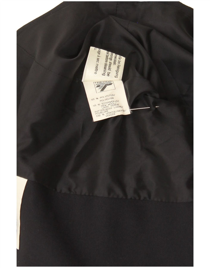 Trevira Damen Zweireihige Blazerjacke UK 16 Large Marineblau