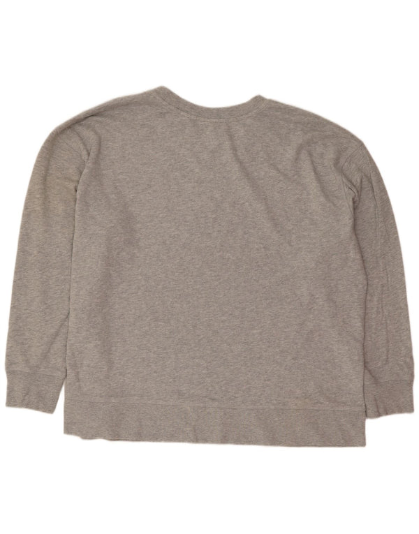 Levi's Damen Grafik-Sweatshirt-Pullover UK 20 2XL Grau gefleckte Baumwolle