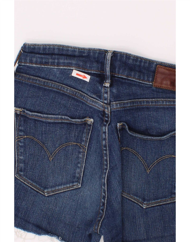 Levi's Damen Jeansshorts W25 XS Blaue Baumwolle