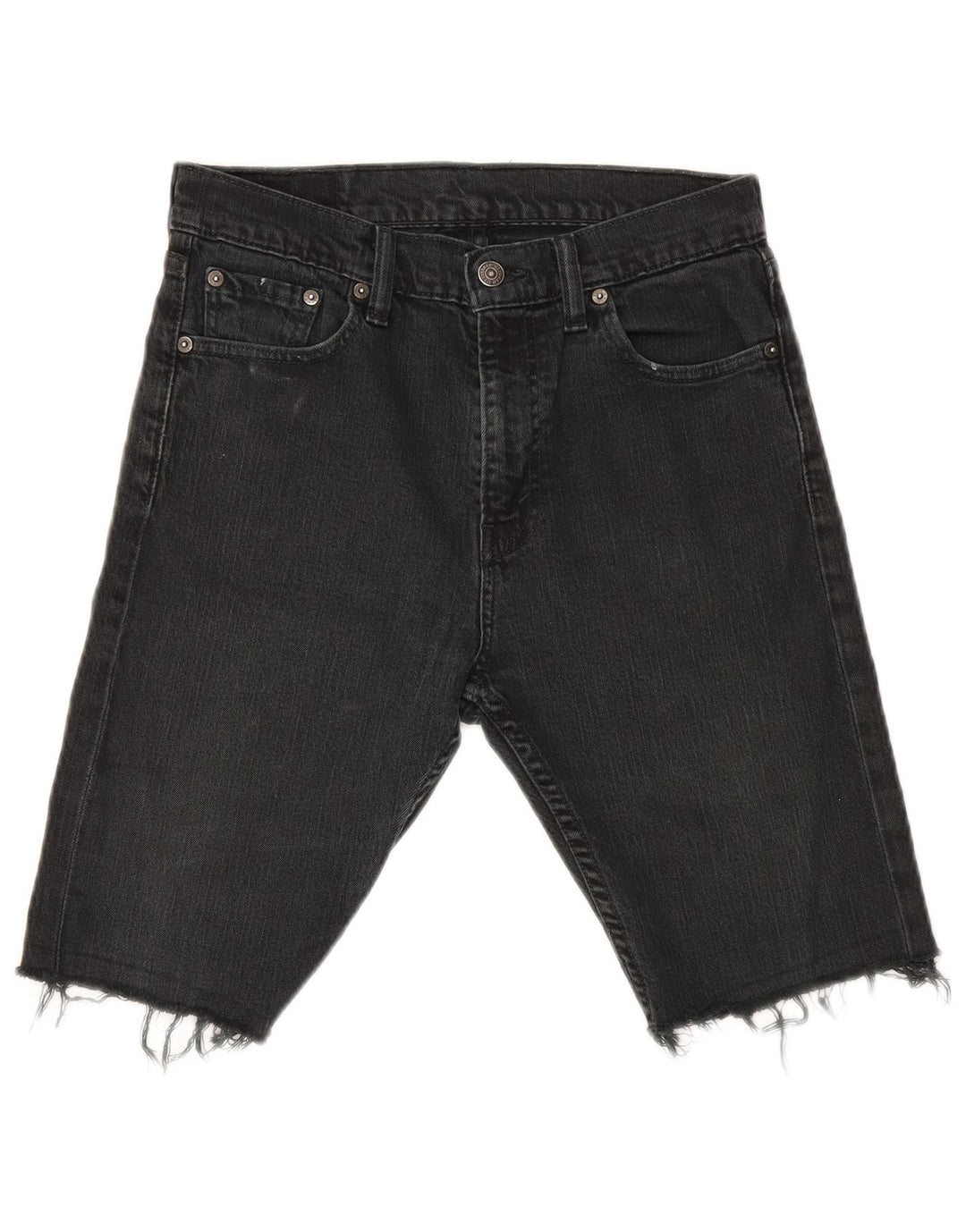 Levi's Herren-Jeansshorts W29 Small aus schwarzer Baumwolle