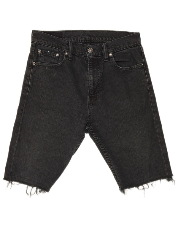 Levi's Herren-Jeansshorts W29 Small aus schwarzer Baumwolle