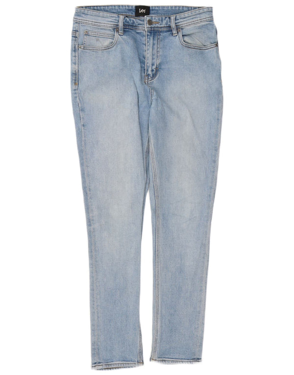 Lee Damen-Jeans mit hoher Taille, Röhrenjeans, W30, L28, blaue Baumwolle