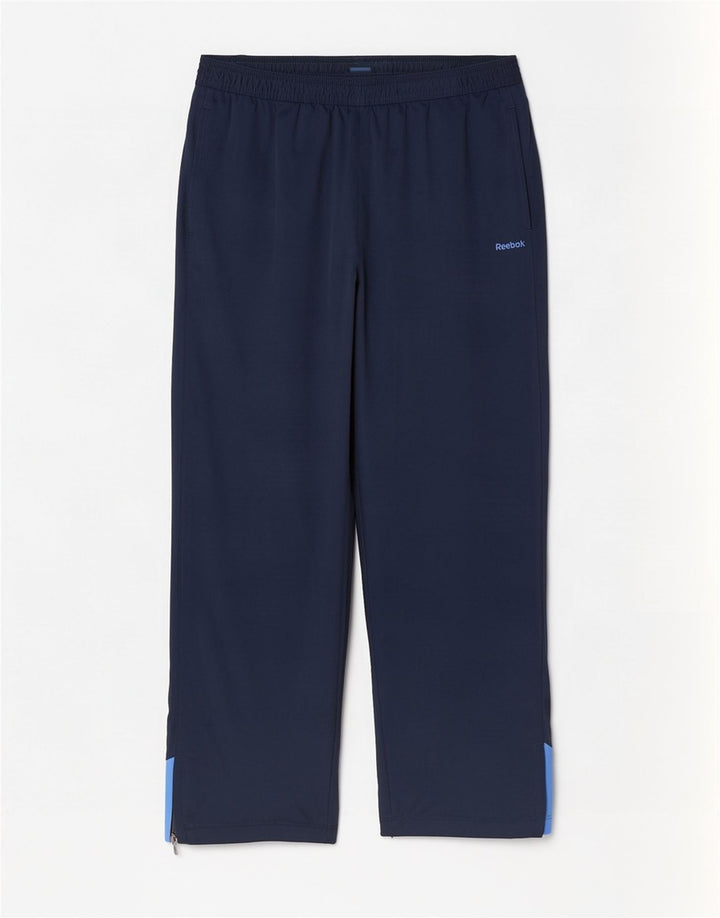 Reebok Herren-Trainingshose mit Grafik, XL, Marineblau, Farbblock-Polyester