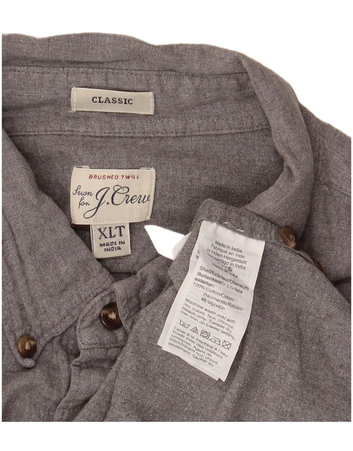 J. Crew Herren-Hemd mit klassischer Passform, XL, graue Baumwolle