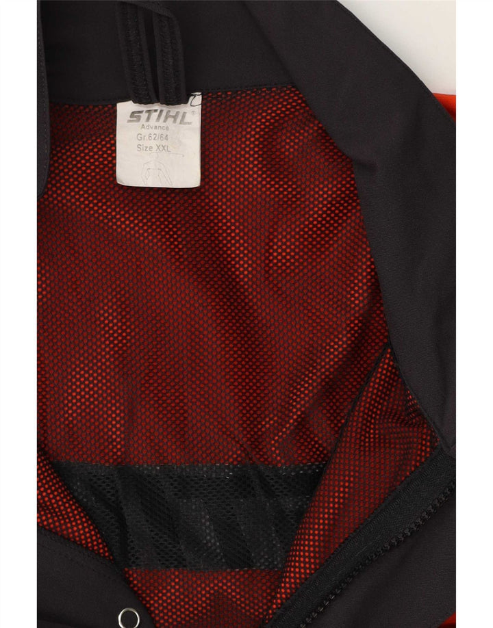 Stihl Herren Graphic Utility Jacke UK 44 2XL Orange Colourblock Polyamid