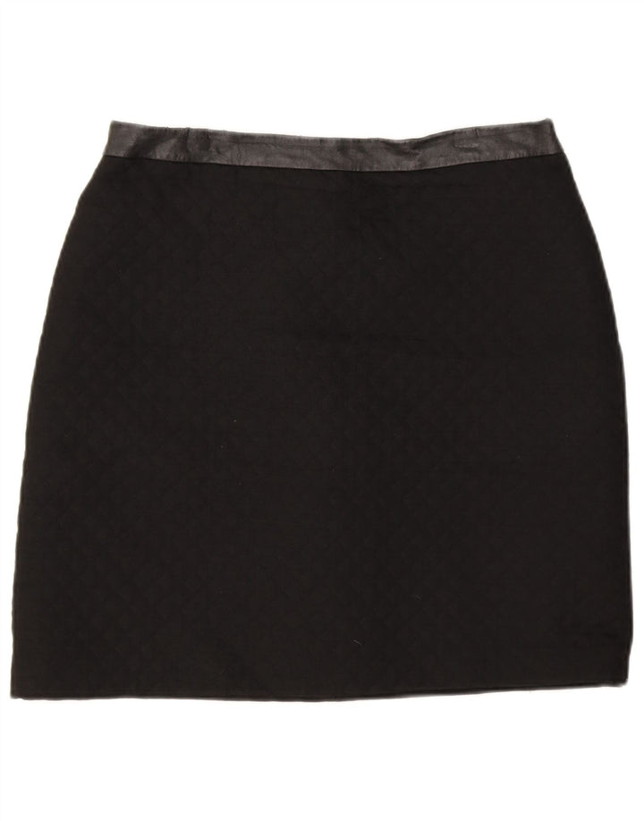 Marks & Spencer Damen Minirock UK 12 Medium W30 Schwarz Argyle/Diamant