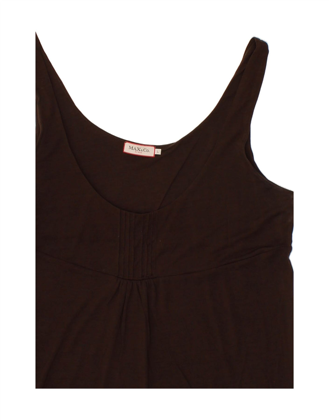 MAX&CO. Womens Crop Top UK 14 Large Brown Vintage Max&Co. and Second-Hand Max&Co. from Messina Hembry 