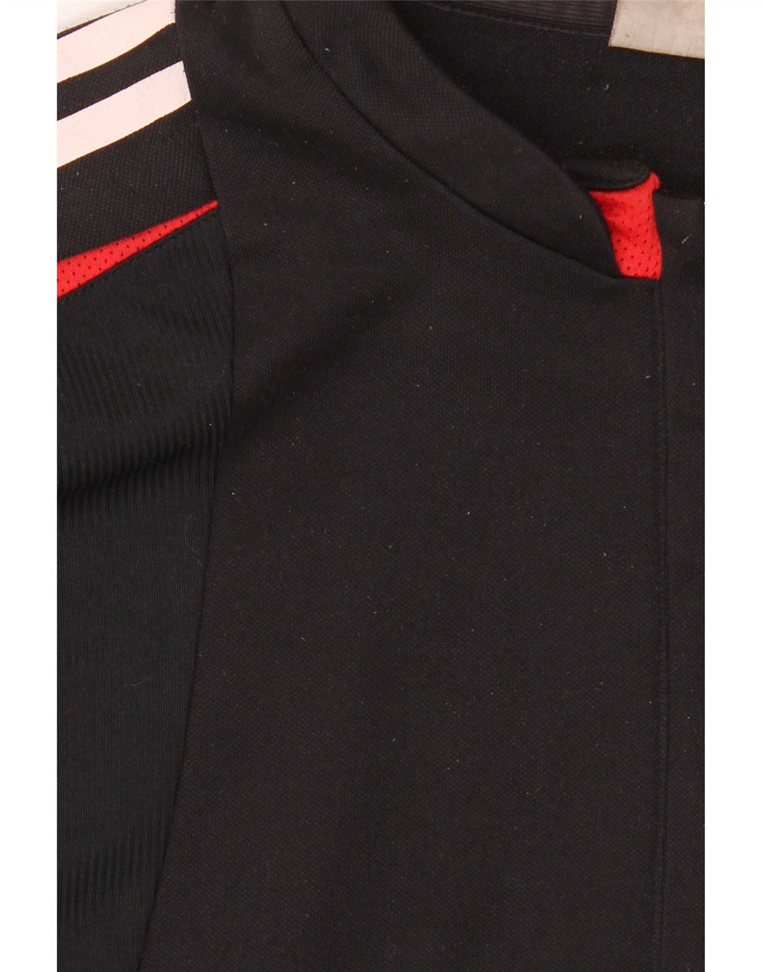 Adidas Herren-Trainingsanzug-Oberteil mit Reißverschluss am Hals, groß, Schwarz, Farbblock