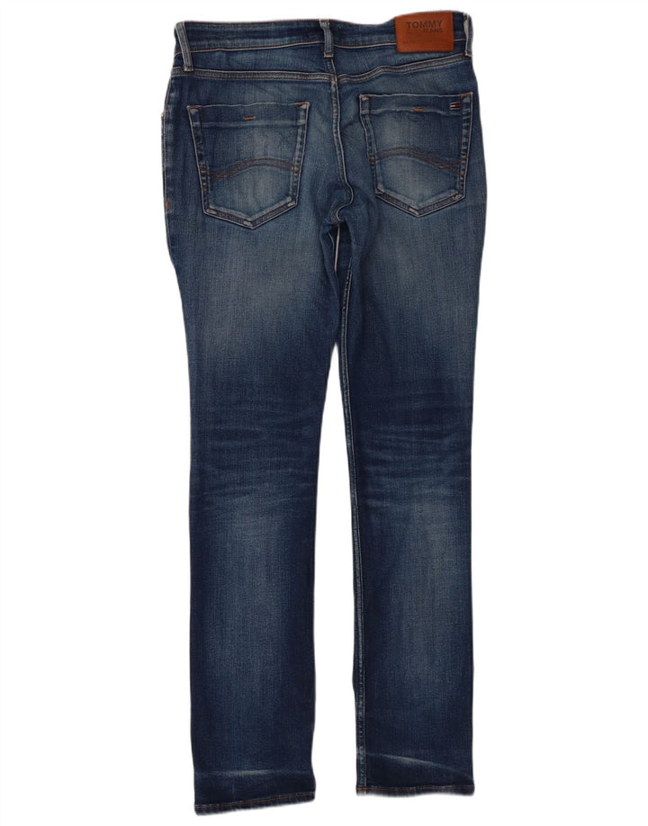 Tommy Hilfiger Herren Slim Jeans W31 L32 Blaue Baumwolle