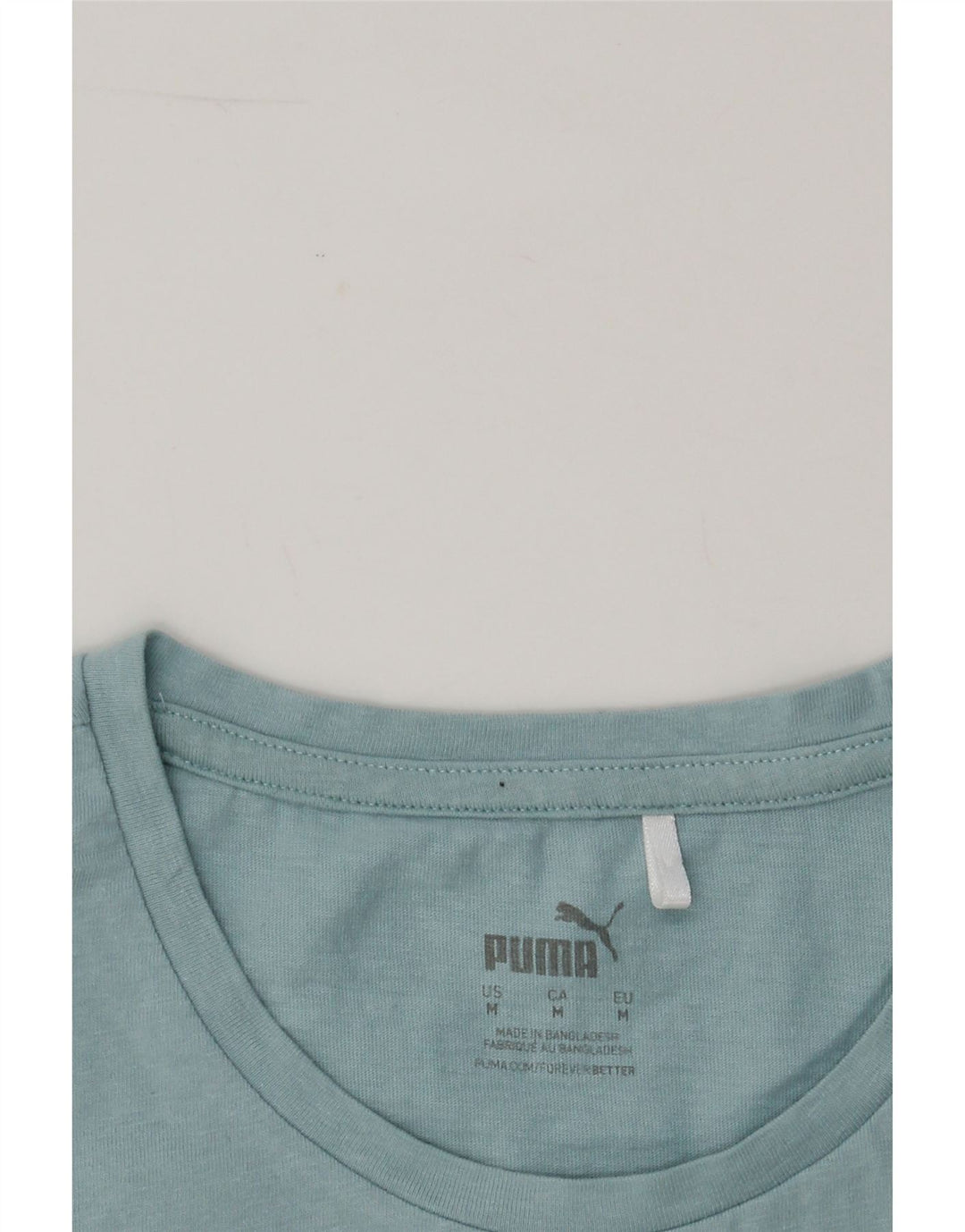 PUMA Womens Graphic T-Shirt Top UK 12 Medium Blue Cotton Vintage Puma and Second-Hand Puma from Messina Hembry 
