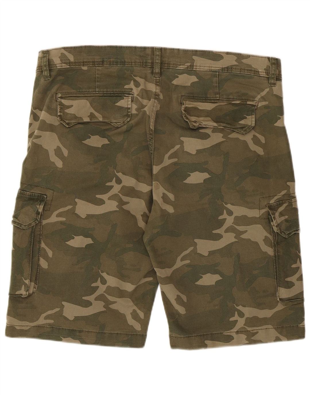 OVS Herren Cargo-Shorts W36, groß, Khaki, Camouflage, Baumwolle, Armee