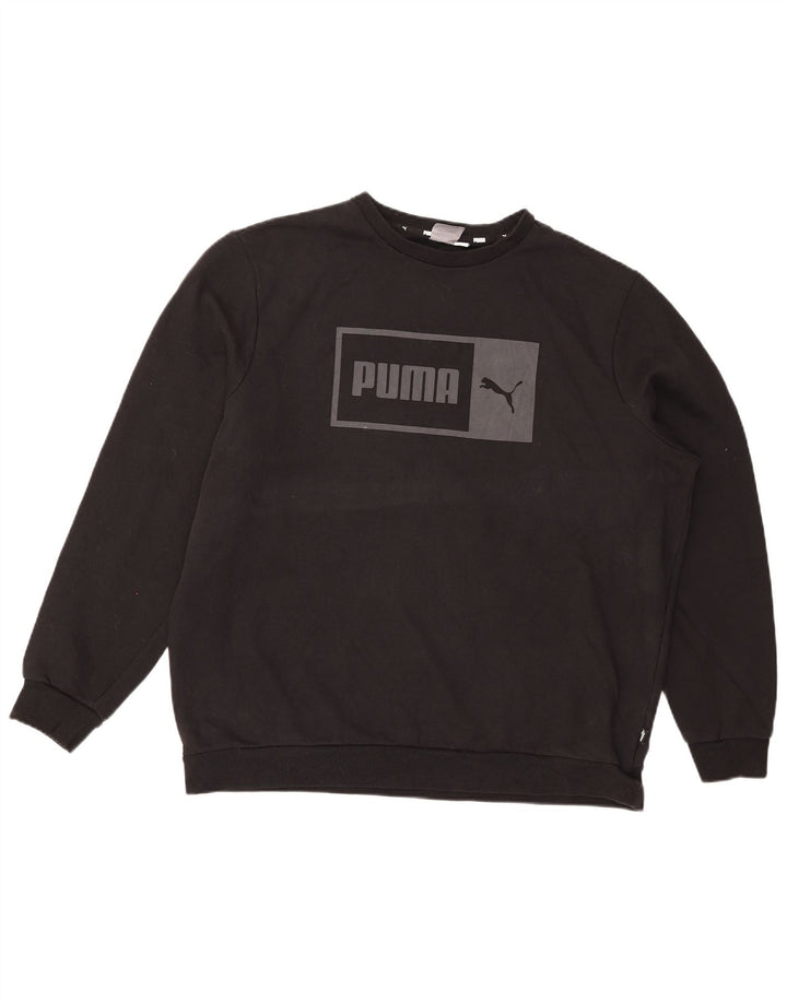 Puma Herren Graphic Sweatshirt Pullover XL Schwarz Baumwolle