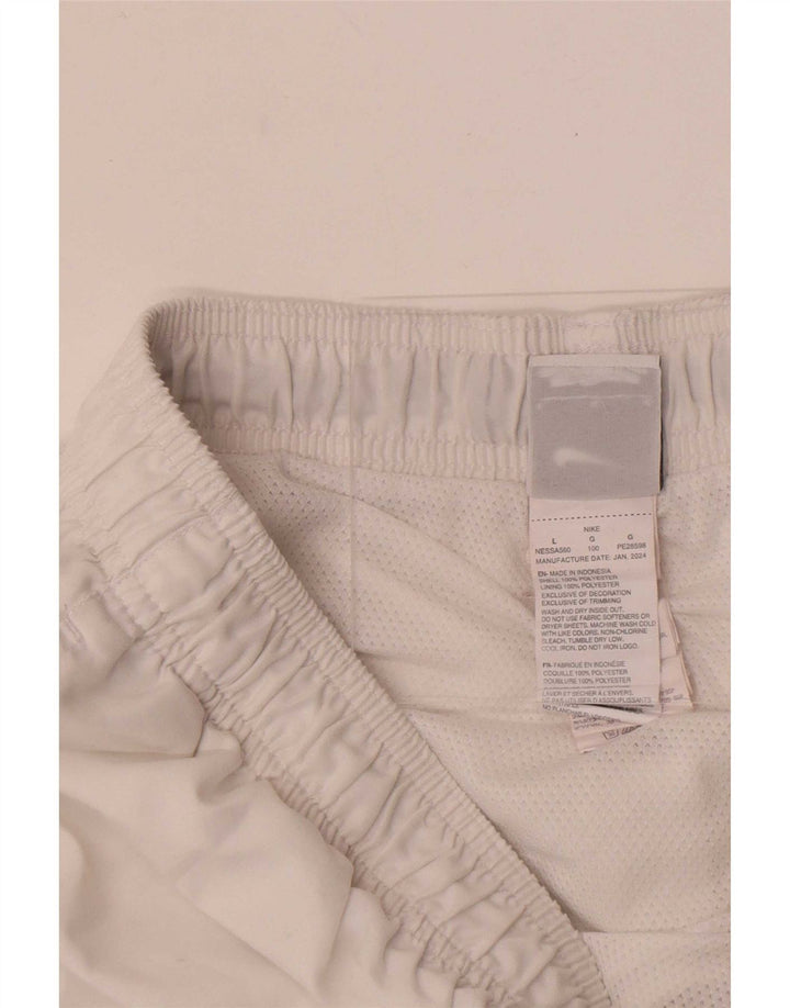 Nike Herren-Sportshorts, groß, aus weißem Polyester