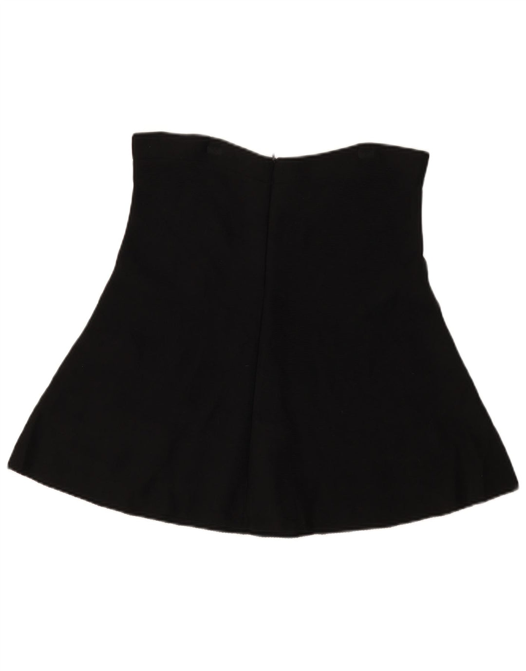 Zara Damen A-Linien-Rock Small W26 Schwarze Viskose