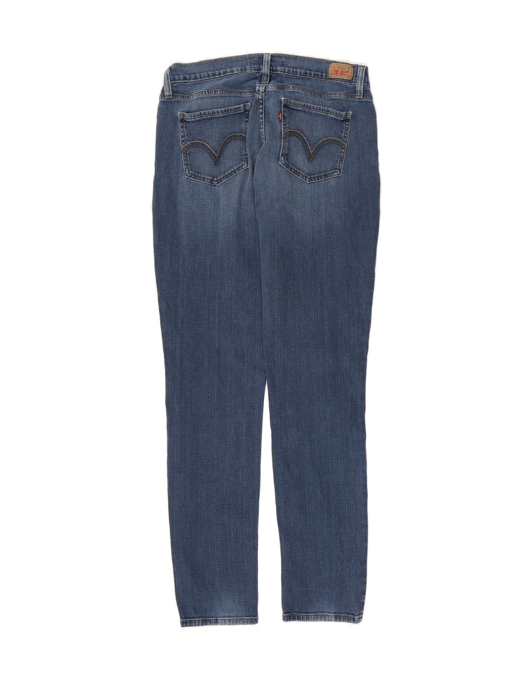 LEVI'S Womens 524 Super Low Slim Jeans US 13 Large W32 L33 Blue Cotton Vintage Levi's and Second-Hand Levi's from Messina Hembry 