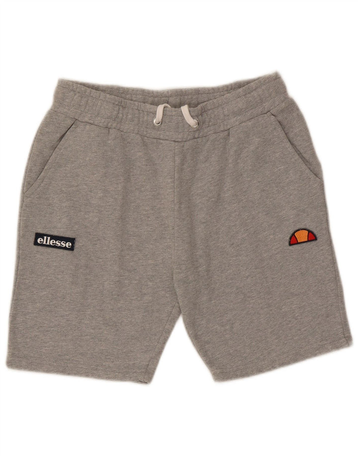 Ellesse Herren-Sportshorts, Größe S, graue Baumwolle