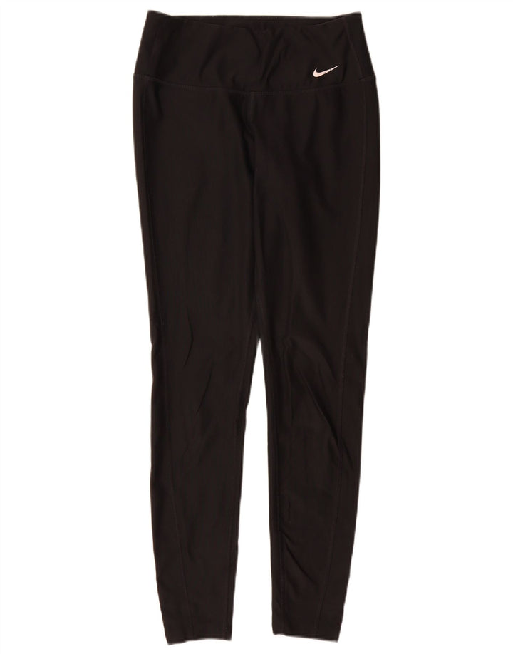 Nike Damen Dri Fit Leggings UK 6 XS Schwarz Polyester