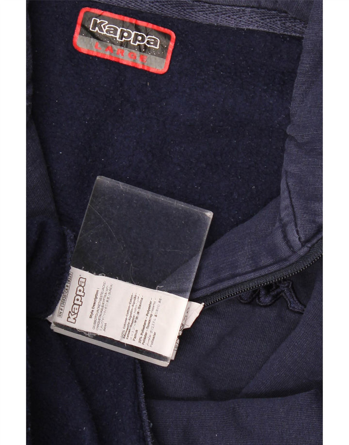 KAPPA Herren-Trainingsanzug-Top-Jacke, große marineblaue Baumwolle