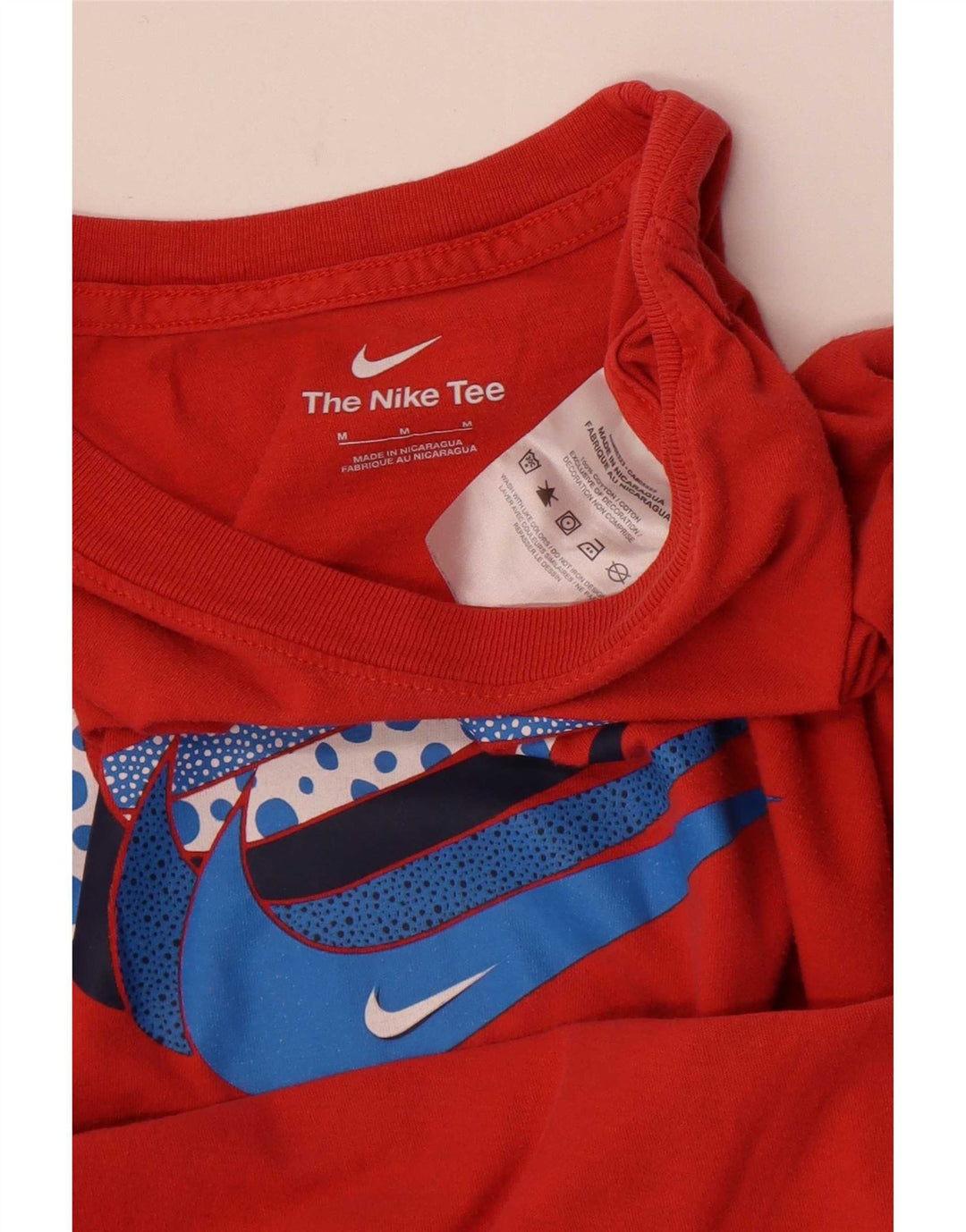 Nike Herren-T-Shirt mit Grafik, mittelrote Baumwolle