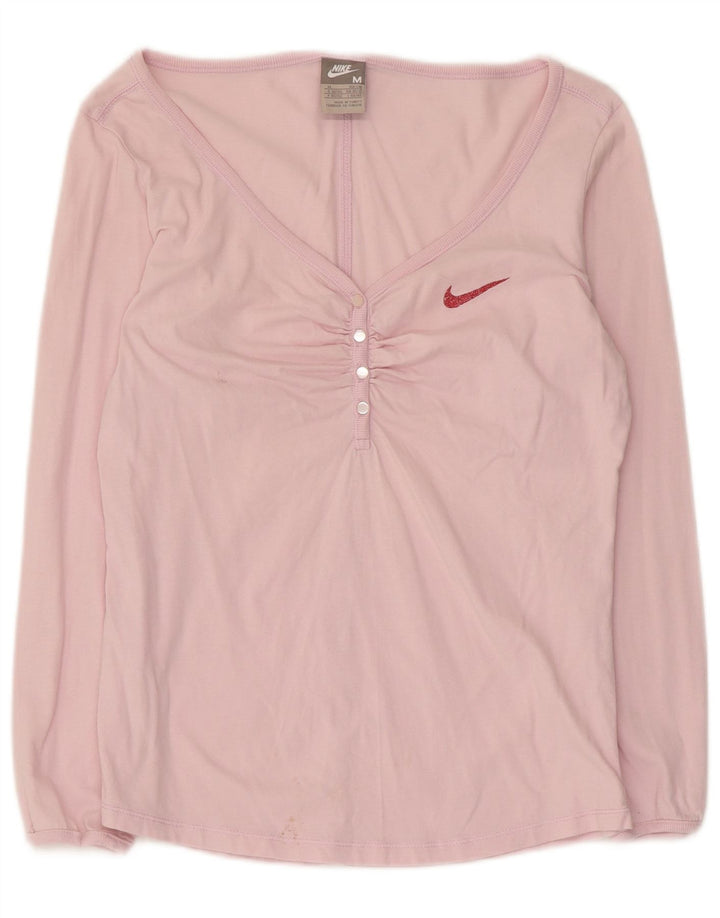 Nike Damen Top Langarm UK 10/12 Mittelrosa