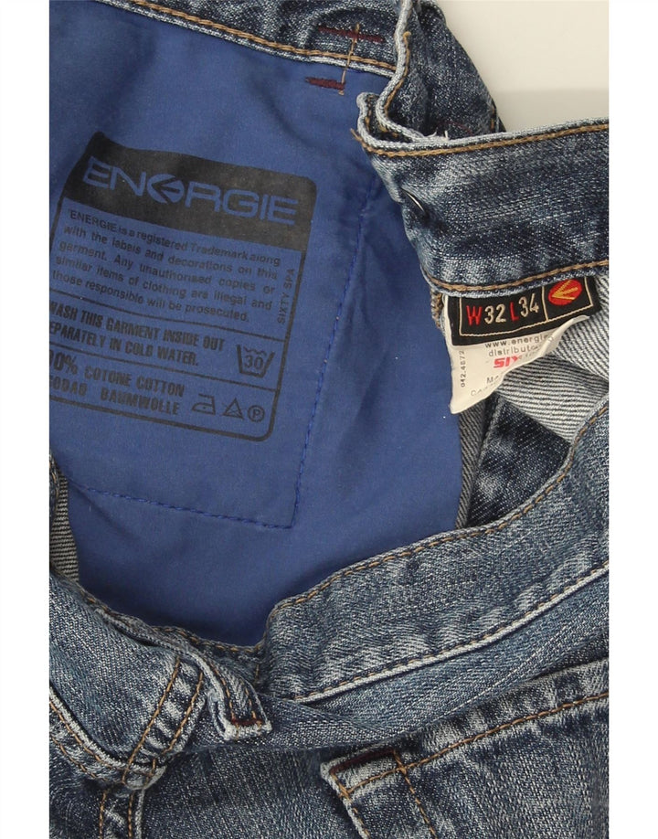 Energie Herren Slim Jeans W32 L34 Blaue Baumwolle