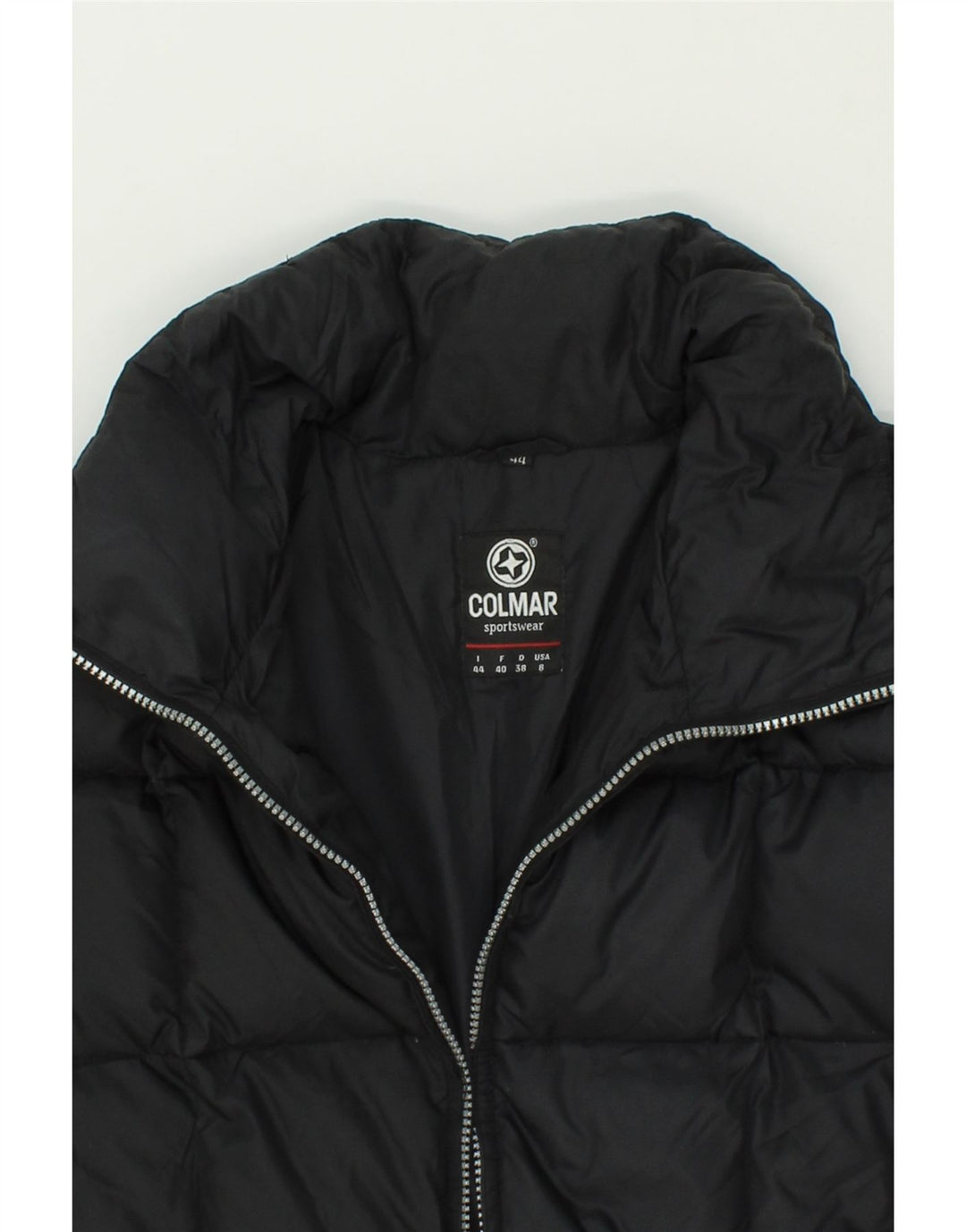 COLMAR Womens Padded Jacket IT 44 Medium Black Nylon Vintage Colmar and Second-Hand Colmar from Messina Hembry 