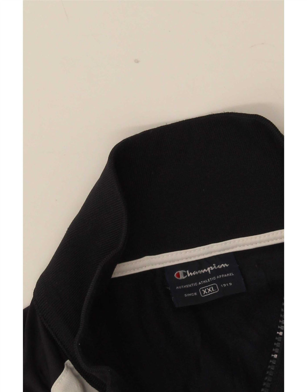 Champion Herren-Trainingsanzugoberteil, Jacke, 2XL, Marineblau, Farbblock