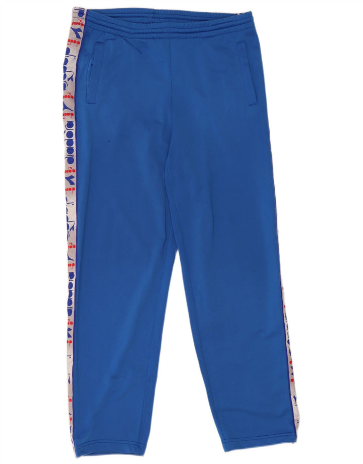 Diadora Herren-Trainingshose mit Grafik, groß, aus blauem Polyester