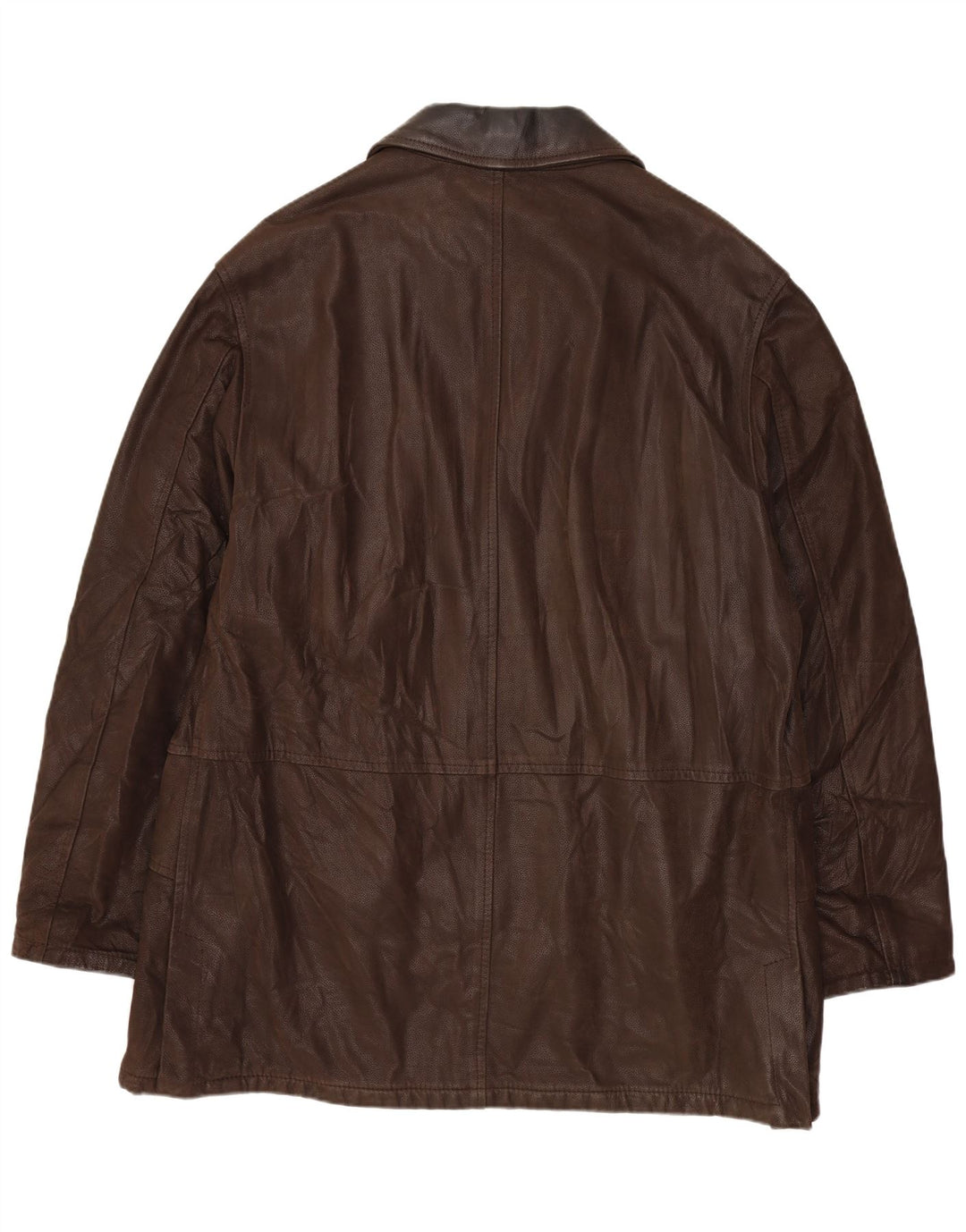 VINTAGE Herren Lederjacke IT 52 XL Braunes Leder