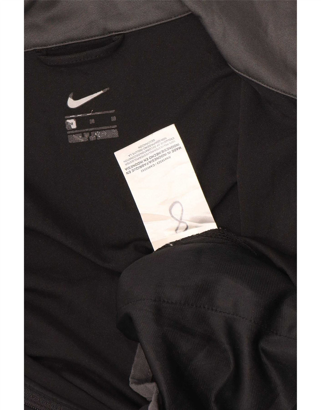 Nike Herren-Trainingsanzugoberteil mit Grafik, Mittelschwarzes Farbblock-Polyester