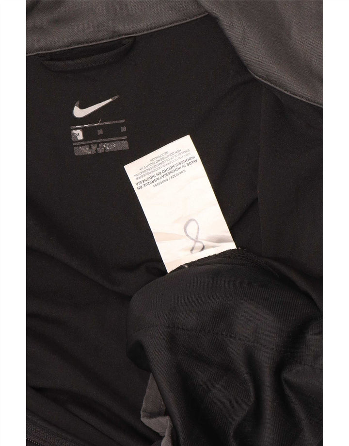 Nike Herren-Trainingsanzugoberteil mit Grafik, Mittelschwarzes Farbblock-Polyester