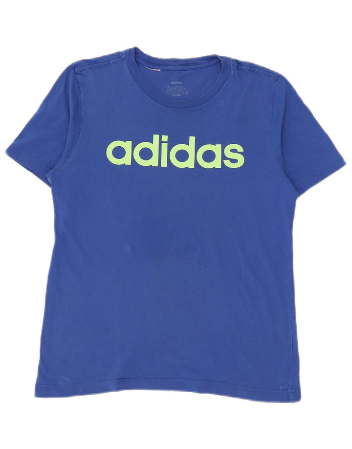 Adidas Jungen Grafik T-Shirt Top 13-14 Jahre Blau