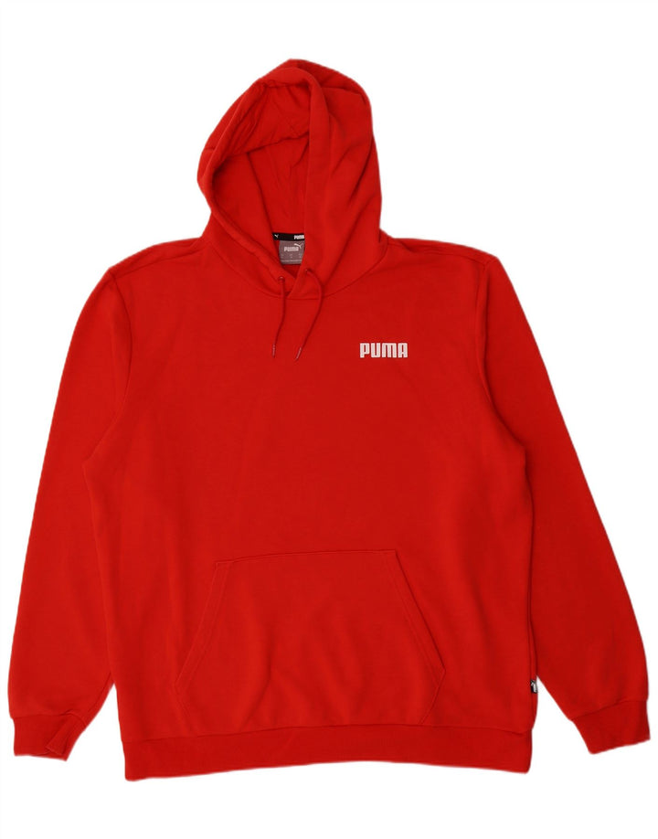 Puma Herren Kapuzenpullover XL, rote Baumwolle