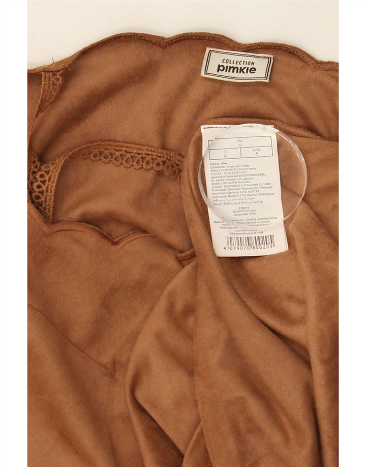 PIMKIE Womens Cami Top UK 12 Medium Brown Polyester Vintage Pimkie and Second-Hand Pimkie from Messina Hembry 