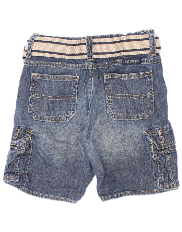 Wrangler Boys Cargo Denim Shorts 3–4 Jahre W22 Blaue Baumwolle