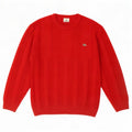 Lacoste Herren-Pullover mit Rundhalsausschnitt, Größe 4, mittelrote Wolle