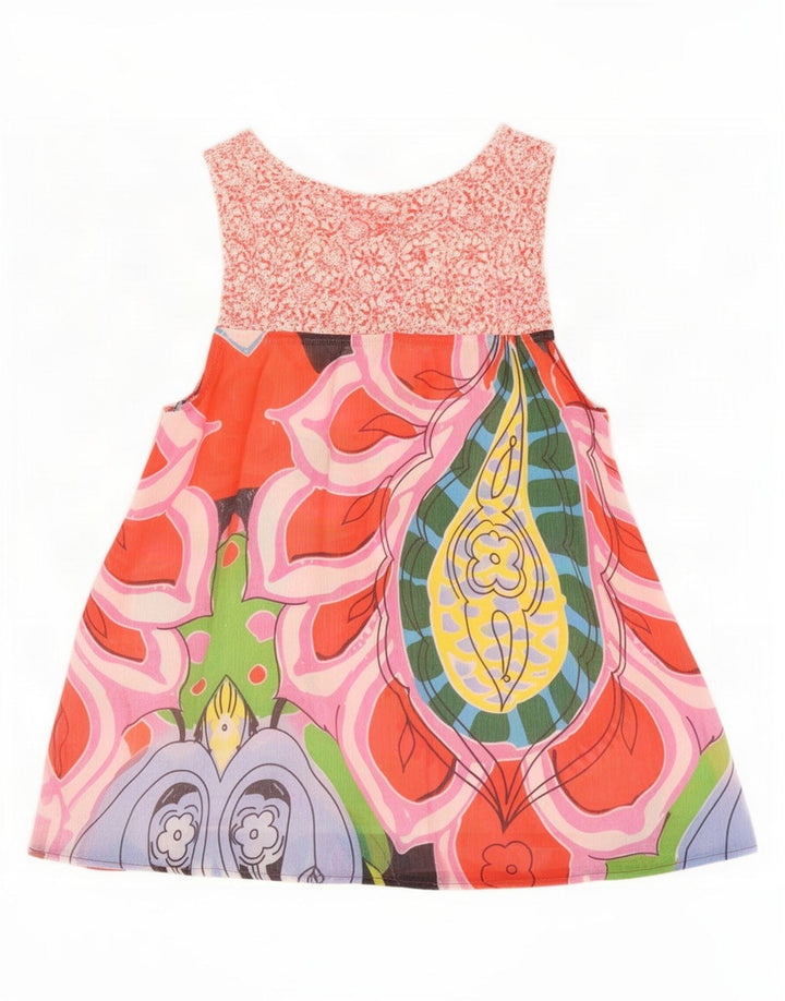 Desigual Womens Graphic Bluse Top UK 12 Medium Mehrfarbig Blumen