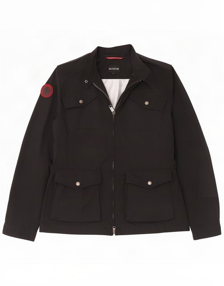 Museum Herren Utility Jacke UK 40 Large Schwarz