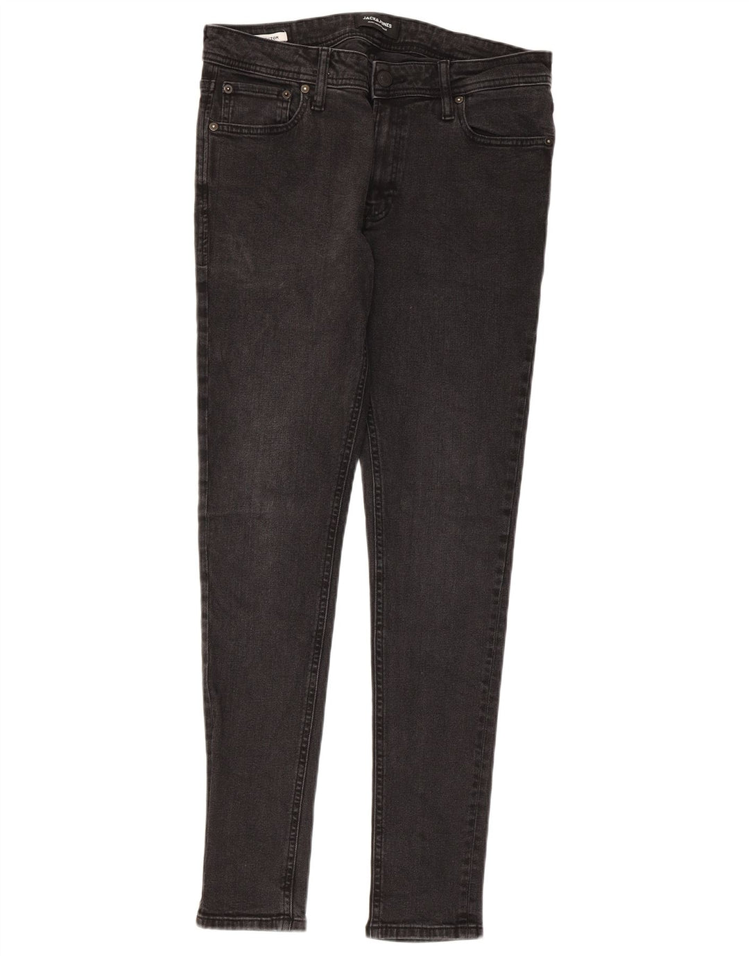 Jack & Jones Herren Tom Skinny Jeans W32 L32 Schwarze Baumwolle
